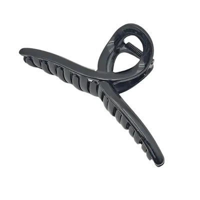 Große Haarspange Schwarz Krallenklemme PC Handwerk DIY Haarnadel Einfach vielseitig Hinterkopf-Haarspange Hai-Clip Großhandel - 6
