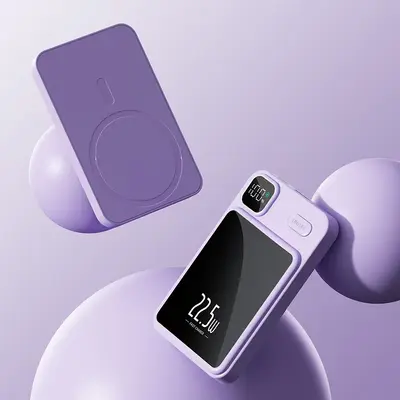 Grenzüberschreitende magnetische drahtlose Schnelllade-Powerbank Magsafe 10000mAh Superschnellladung mobile Stromversorgung mit Logo - 9