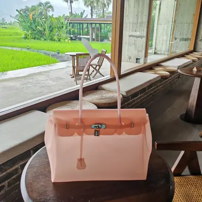 Transparent Silicone Jelly Tote Bag, Large Capacity for Women - 9