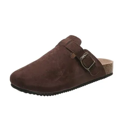 Women's Couple Cork Slippers, Plus Size, Casual Half-Slippers - 9