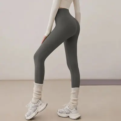 Damen High-Waist Yogahose nahtlos - 10