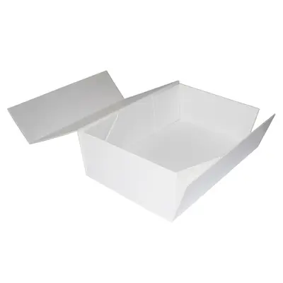 White Art Paper Folding Gift Box for Cosmetics, Colour Packaging Box