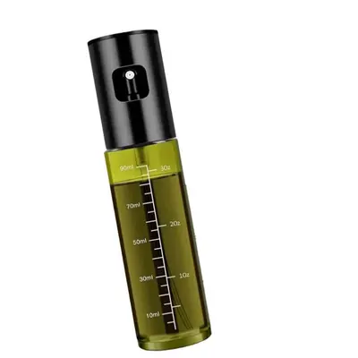 Light-Blocking Stainless Steel Glass Oil Sprayer Bottle, Press Atomizer, Food-Grade