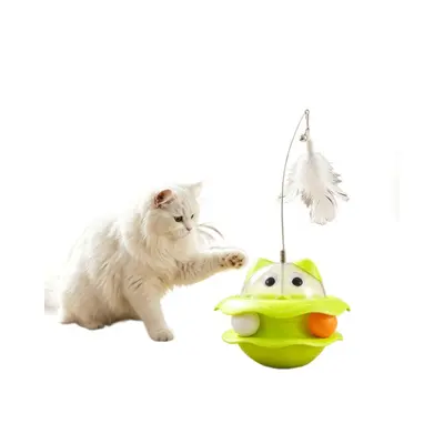 Игрушка для кошек Roly-Poly Puzzle Food Dispensing Toy Little Monster, самостоятельная игра, снятие скуки, перьевая дразнилка-удочка для кошек, игрушки для кошек оптом - 5
