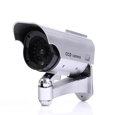 Solar-Powered Simulated Surveillance Dummy Camera