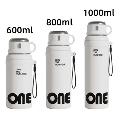 Großer Thermobecher mit Trinkhalm aus 316er Edelstahl, mit drei Trinkoptionen - 8