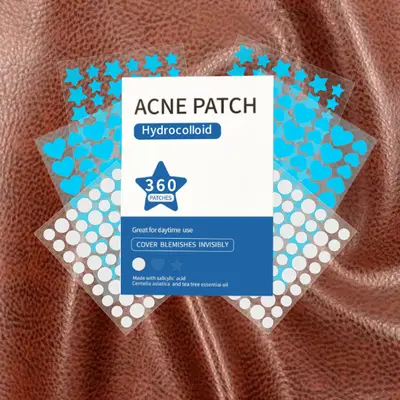 Hydrocolloid Pimple Patches, 360 Pcs, Invisible Star, Heart and Round