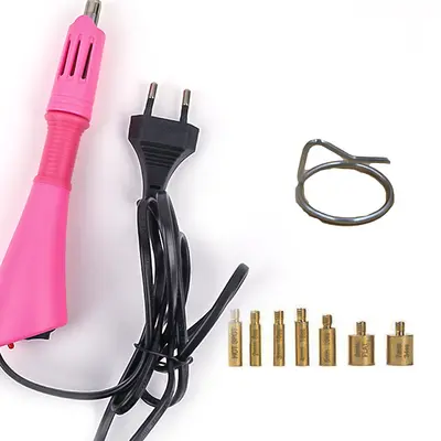 Hot Fix Rhinestone Set with Dotting Pen and Storage Bag - 12