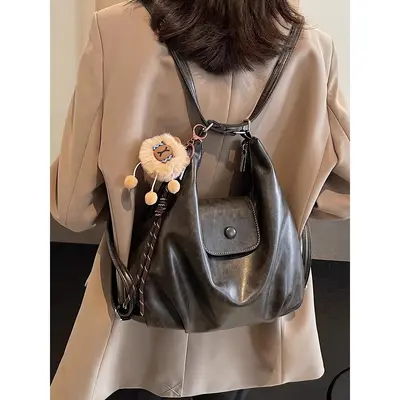Women's Large Capacity Tote Backpack, 2025 Model, Dual-Use Commuter Bag