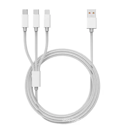 1-auf-3-Schnellladekatbel Multifunktions-Datenkabel für Type-C/Micro/Apple Lightning Ladekabel
