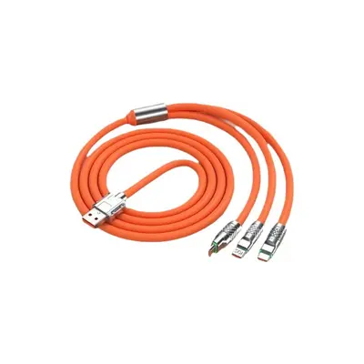 Jike 1-zu-3 Datenkabel 120W Schnellladen Apple Android USB-C - 8