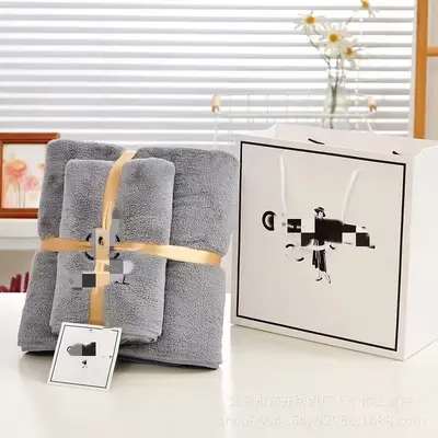 Korallenvelours-Badetuchset 2-teilig, schnelltrocknend, farbecht - 5