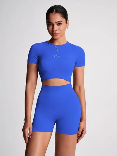 Hochtaillierte elastische Yoga-Shorts mit Po-Effekt, figurformend, Fitnessbekleidung - 6