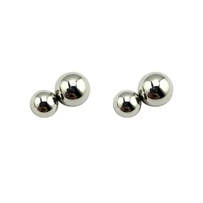 Edelstahl-Magnet-Brustwarzenklemmen und Cockring 2-in-1-Set