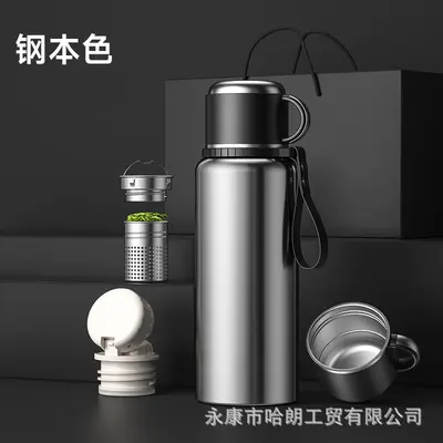316 Stainless Steel Large Capacity Insulated Cup, Double Lid, Tea Infuser - 7