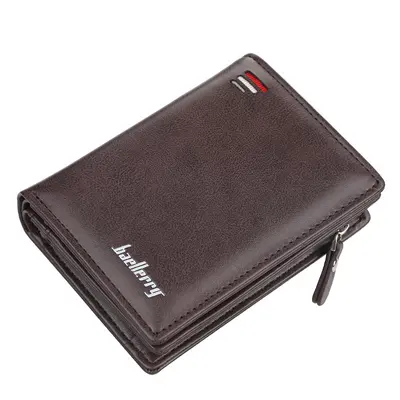 Baellerry Men's Short Zip Wallet with Multi-Card Slots and Mini Coin Pocket - 9