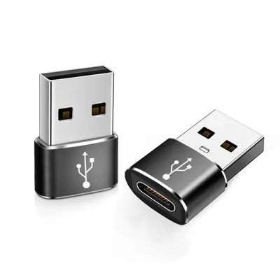 TYPE-C dişiden USB erkeğe OTG adaptör şarj dönüştürücü, araç bilgisayarı müzik dinleme için, Apple 17 için uygun. - 4
