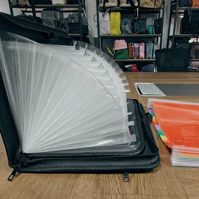 Multi-Layer Fireproof Document Bag, Foldable Accordion File Organizer - 13