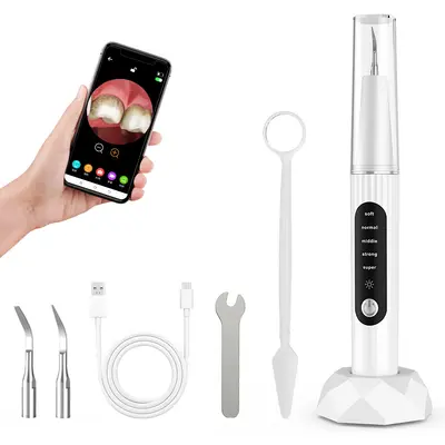 可视超声波洗牙器牙结石去除器五档牙垢口腔清洁美白护齿洁牙器