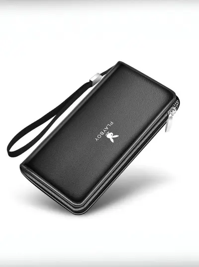 Men's Short Wallet Zipper Multi-Function Card Slots - 6