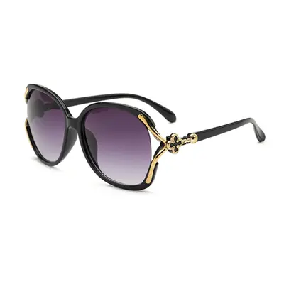 Große Sonnenbrille mit Kleeblatt-Design im koreanischen Stil - 13