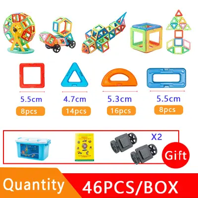 Large Strong Magnetic Tiles Building Block Set for Desktop, Children's Educational Toy - 9