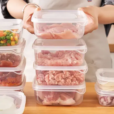 Refrigerator Fresh-keeping Box Freezer Food Portioning Food-grade Storage Box Sealed with Lid Frozen Meat Dividing Compartment Cold Storage Portioning Small Box - 5