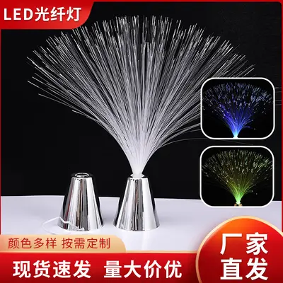 Starry Sky Fiber Optic Lamp, LED Colorful Night Light, Bedroom Ambient Light