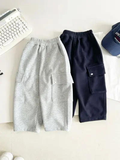 Children's Loose Sweatpants with Large Pockets, Autumn 2026