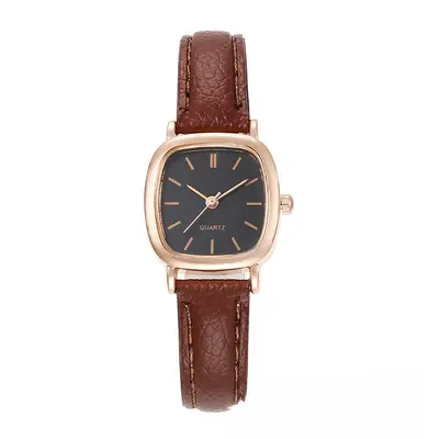 Cross-border Square Watches Manufacturer Simple Personality Retro Student Ladies Quartz Leather Strap Women's Watches Women's Wholesale - 13