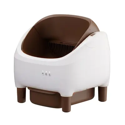 Smart Fully Automatic Open Cat Litter Box, Electric, for Large Cats - 12