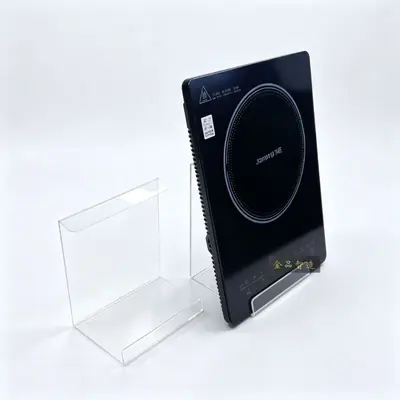 Acrylic Transparent Induction Cooktop Display Stand for Woks and Griddle Pans - 2