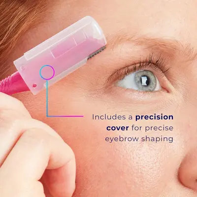 Увлажняющий инструмент для пилинга Precision Cap 3ct | Женская бритва для лица и лезвие для бровей - 4
