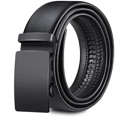 Factory direct sales] Men's belt soft leather automatic buckle daily versatile denim belt men's belt wholesale