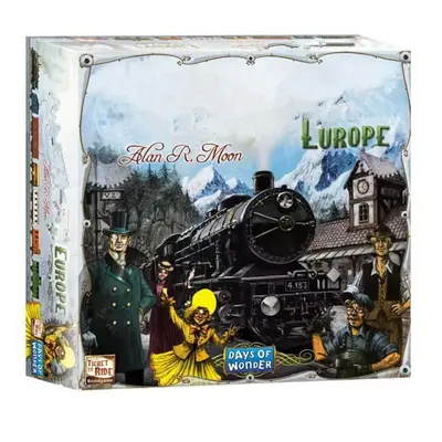 English Travel Card Game, European Train Tickets Board Game