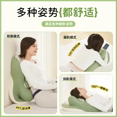 Memory Foam Bedside Sleep Pillow for Lying Down in Bed