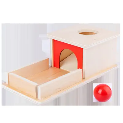 Montessori öğretim araçları ahşap çekmeceli kutu tekstil tambur pres top masası erken eğitim oyuncak seti Montessori erken eğitim oyuncak seti - 6