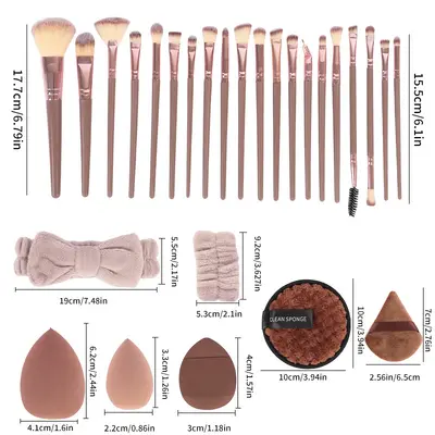 40-teiliges Make-up-Werkzeug-Set, Kosmetikpinsel, Make-up-Schwamm, Gesichtsschwamm, Amazon, direkt ab Fabrik