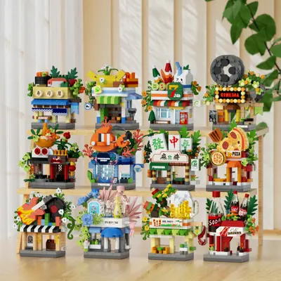 Lego Street View Small Shop Compatible Building Block Set - 8