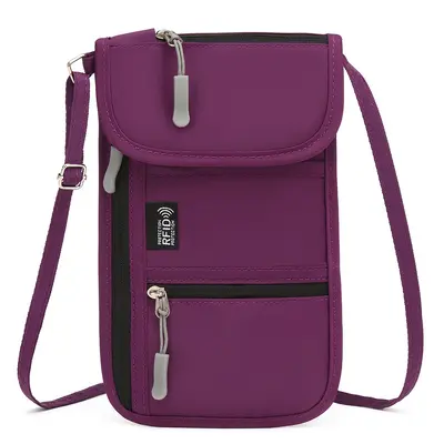 RFID-Blocking Document Bag with Passport Holder and Card Organizer - 11