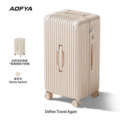 Large capacity PC luggage, 26 inch high quality travel bag for women, burst-resistant zippered 24 inch wheeled bag, coded lock luggage for men. - 10
