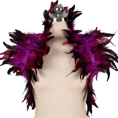 Sexy Feather Cape with Tie Straps for Party and Festival Costume - 12