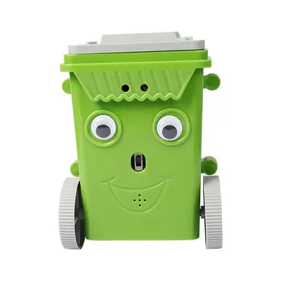 Children's Toy Electric Vacuum Robot with Trash Bin, Obstacle Avoidance