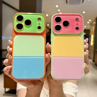 iPhone 17 Pro Max three-color dopamine acrylic case