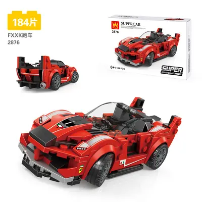 Boys Educational Small Particle Building Block Sports Car Model Set - 13