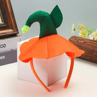 Halloween Large Pumpkin Hat Headband for Kids, Festival Party Costume - 9
