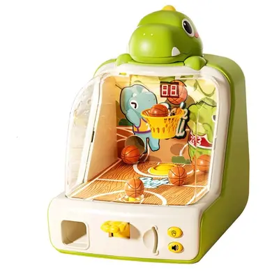 Münzbetriebener Kinder-Basketball-Spielautomat, 3-6 Jahre, mit Punktezähler - 6