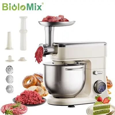 Stand mixer multifunctional 7L chef machine dough mixer sausage stuffer meat grinder kneading machine egg beater mixer - 7