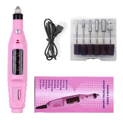 Cross-Border New Electric Nail Drill Machine Variable Speed Pen-Style Nail Polisher Mini Portable Nail File Removal Grinder - 9