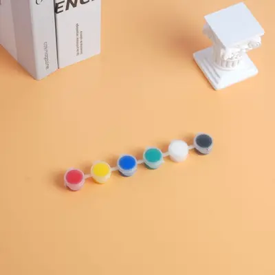 Children's Acrylic Paint 12-Color Set Art Student Graffiti Gypsum Doll Painting Eco-Friendly Washable Factory Wholesale - 7